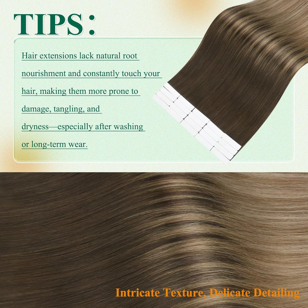 Easyouth Tape Extension Echthaar Remy Echthaar Tape Extensions Farbe Dunkelstes Braun Mischen Sie Mi