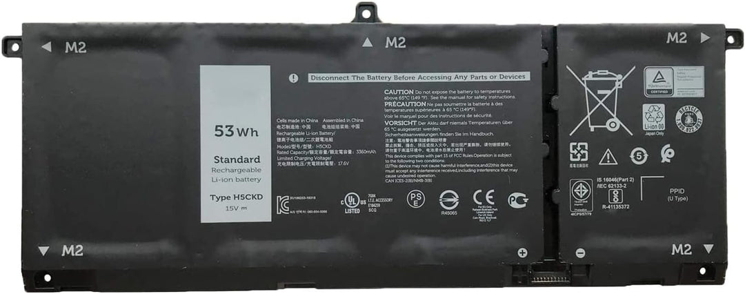 H5CKD Laptop-Akku-Ersatz für Dell Vostro 5300 5401 5501 Latitude 3410 3510 Inspiron 5300 5401 5408 5