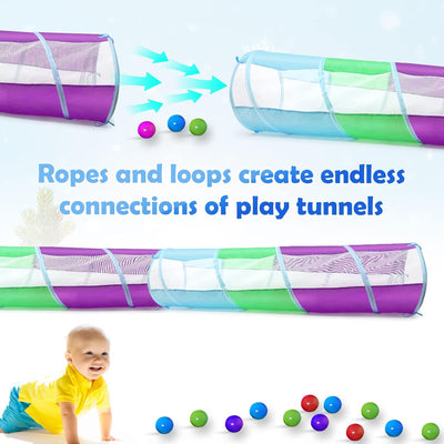 STLOVe® Spieltunnel Kind, Popup Tunnel Kinder , Kriechtunnel , Krabbeltunnel für Kinder, Krabbeltunn