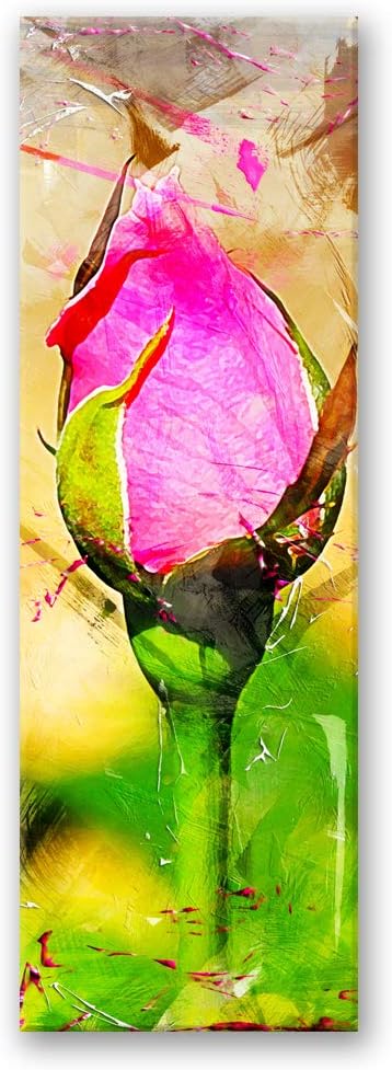Feeby Dekobild Blume Deko Wand Kunstdruck mehrfarbig 50x150 cm Deko Paneel 50x150 cm mehrfarbig_b, D