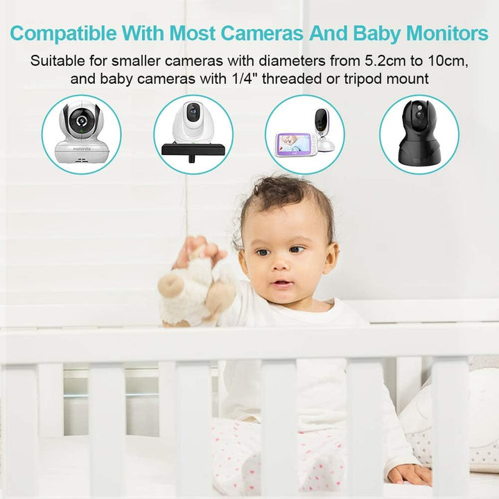 Universal Baby Monitor Halterung, Baby Monitor Halterung für Krippe oder Wandregal, Flexible Baby Ka