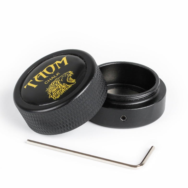 YEUEK TAOM Pool Kreidehalter Runde Form Praktisches Werkzeug Billard Zubehör Magnetische Mini Kreide
