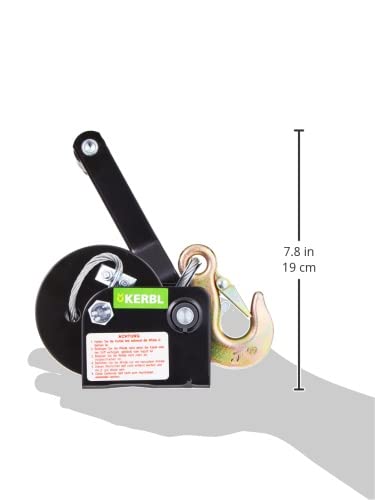 Kerbl Seilwinde mit 10m Seil ø 5mm max. Zugbelastung 360 kg 360 kg, mit 10m Seil, 360 kg, mit 10m Se