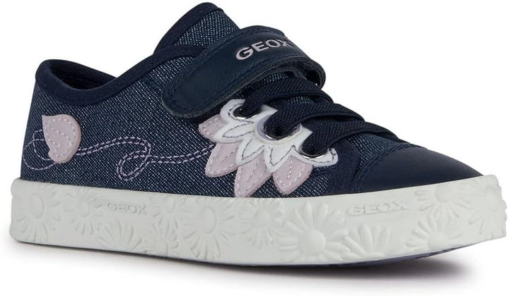 Geox Mädchen Jr Ciak Girl Sneaker 28 EU Navy, 28 EU Navy