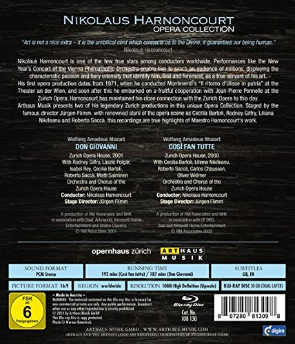 Nicolaus Harnoncourt: Opera Collection (Don Giovanni/Cosi fan tutte), Blu-ray