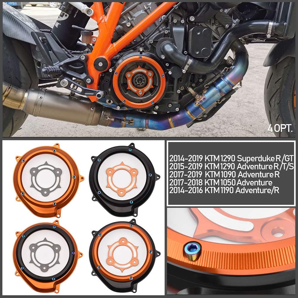 Klare Kupplungsabdeckung für Motorradrennen, Druckplatte, Motorschutz, Rahmenschieber für K.T.M 1050