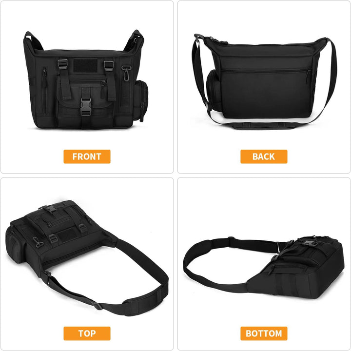 Huntvp Taktisch Schultertasche Militär Crossbody Bag Sling Tasche Wasserabweisend Umhängetasche Mess