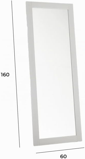 ARHome Bodenspiegel, 160 x 60 cm, Esche Weiss, Wandspiegel, Made in Italy Eschenweiss 160L x 60B cm,