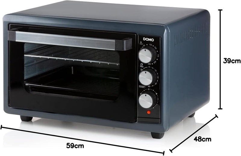 Domo DO518GO Minibackofen Timerfunktion 38l Schwarz