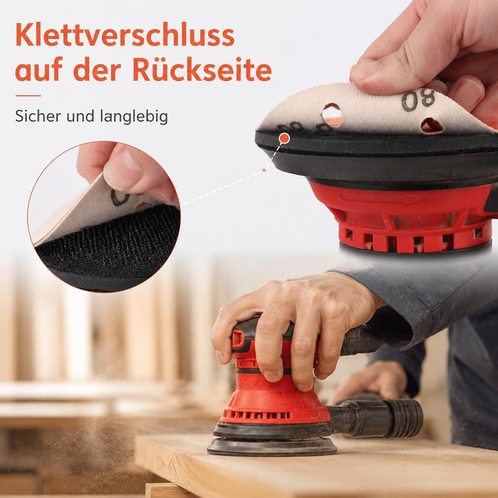 Schleifpapier 150mm Klett 15 Loch 800 Körnung Mit Für Holz Lack Und Metall | Standard 15-Loch Design