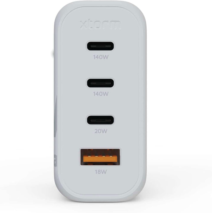 Xtorm GaN2-Ultra Power Adapter, 140W, 4 Anschlüsse, GaN-Technologie, Power Delivery &amp; Quick Charge,