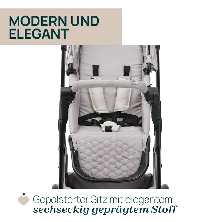 Chicco Kinderwagen Seety, Leicht und kompakt, von 0 Monaten bis 4 Jahren, bis 22 kg, faltbar, verste