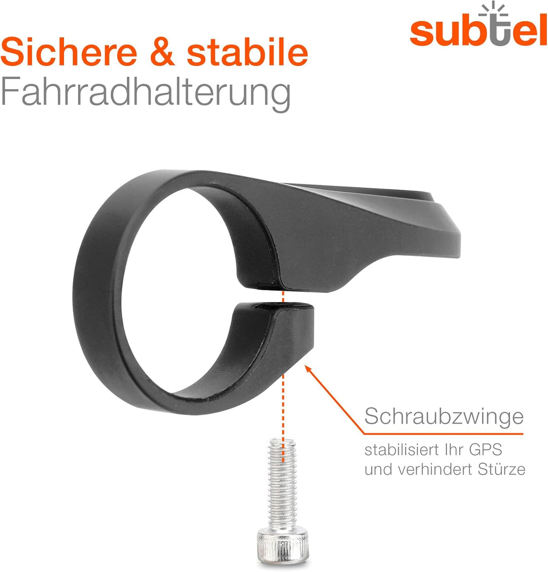 subtel Fahrradlenker Halterung für Sigma Sport ROX 12.0 ROX 11.0 ROX 7.0 ROX 4.0 ROX 2.0 Lenkerhalte