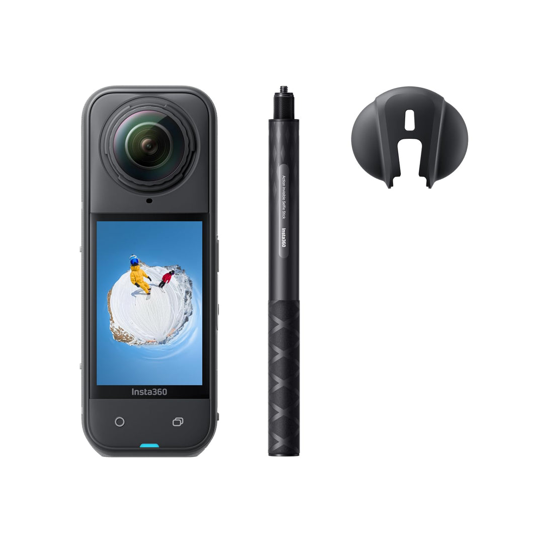 Insta360 X5 Snowboard-Bundle - wasserdichte 8K 360°-Kamera, Unsichtbarer Selfie-Stick-Effekt, Spitze