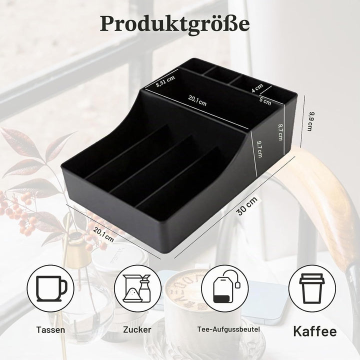 GAESHOW Kaffee Spender Organizer, Kaffeestation Zubehör Organizer, Aufbewahrung von Kaffeezubehör, T