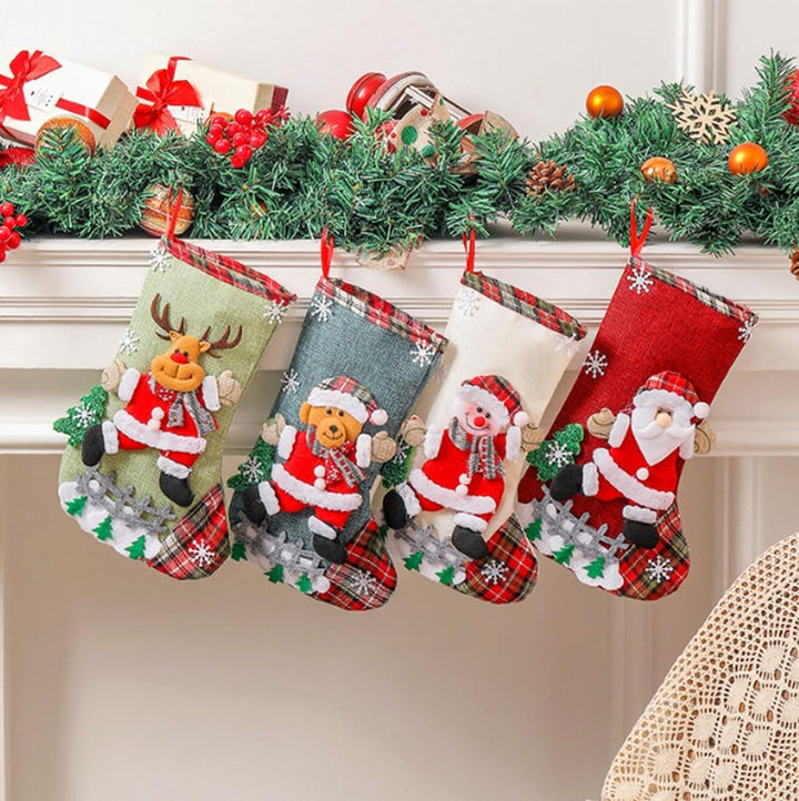Weihnachtsstrumpf Nikolausstrumpf Set Nikolausstiefel Socken Weihnachtsstrumpf Geschenktüte Weihnach