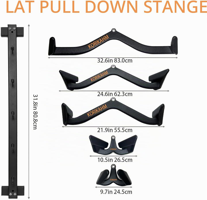 Ergonomic Design Lat Pull down Bar Grip Handle, Lat Pulldown Attachments, Strength Trainer for Athle