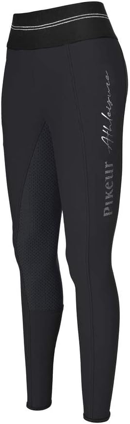 Pikeur Damen Vollbesatz Reithose GIA Grip Athleisure 32 Schwarz, 32 Schwarz