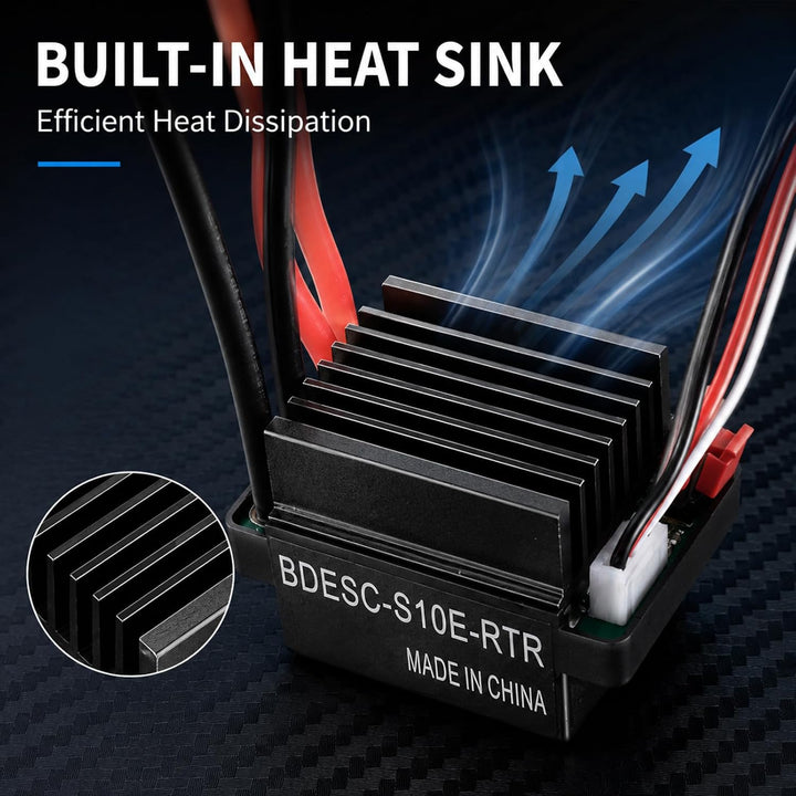 60A ESC Speed Controller gebürstet doppelte Weise T Stecker ESC ESC -Speed -Controller RC -Autob