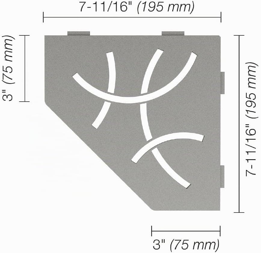 Schlüter SHELF-E-S2 Curve Steingrau