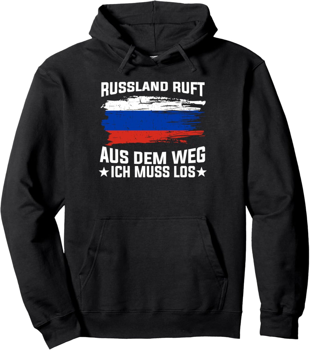Russisch Russia UDSSR Russen Russische Flagge Pullover Hoodie