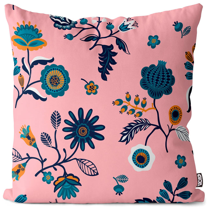 VOID Florales feines Muster Blau Kissenbezug Kissenhülle Sofakissen Kissen Deko Outdoor-Kissen Dekok