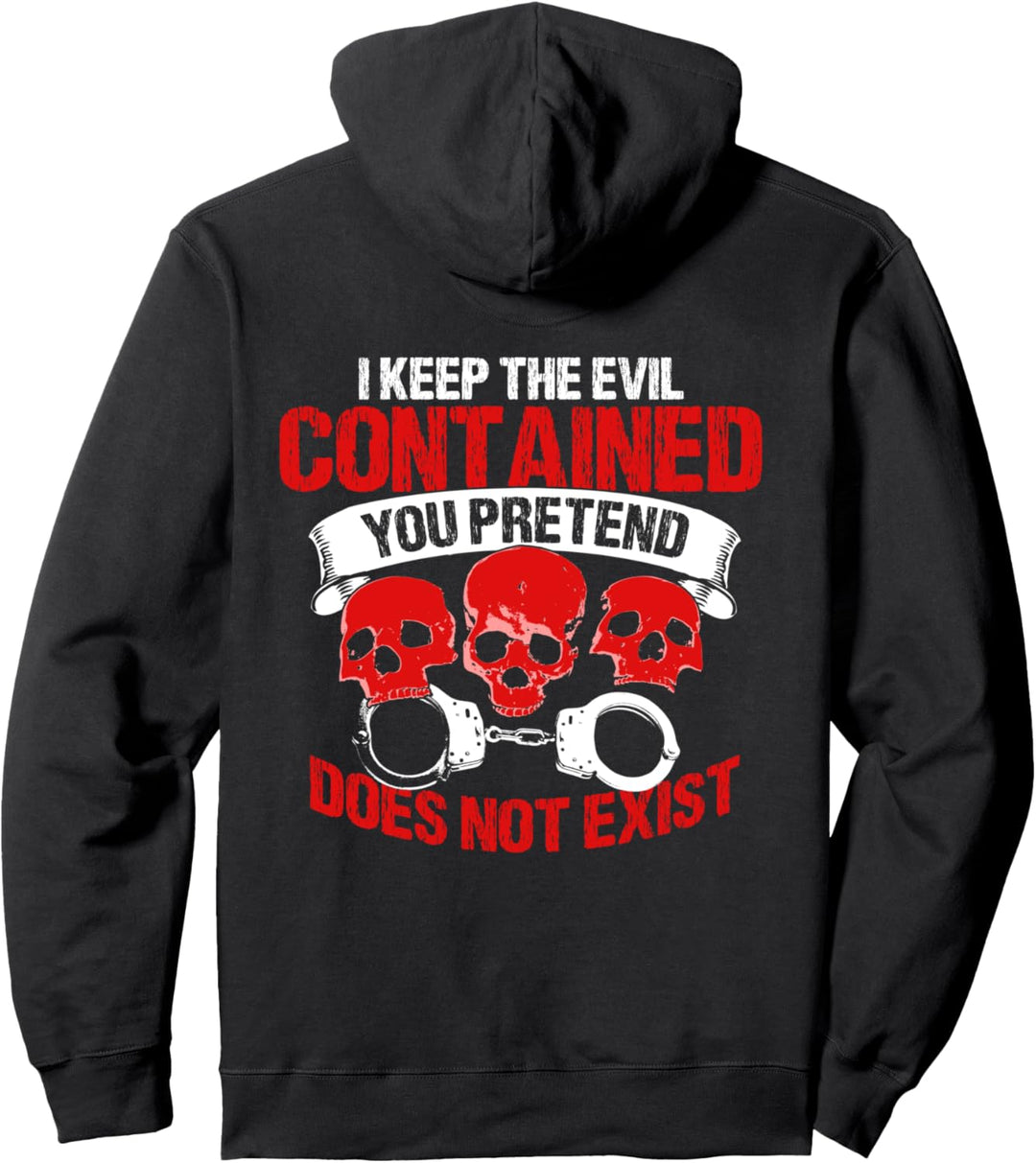Korrekturbeamter Geschenke Design auf der Rückseite der Kleidung. Pullover Hoodie