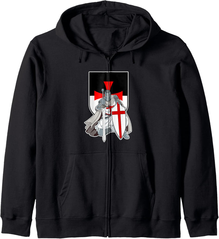 Tempelritter Schild, Geschenk zum Beten der Templer Kapuzenjacke