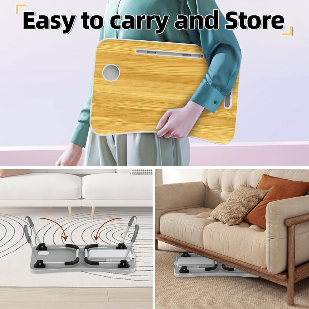 Ferghana Klappbarer Laptop-Schreibtisch Klappbar,Tisch 60x40cm Leichtes Bett Schreibtisch Engineerin