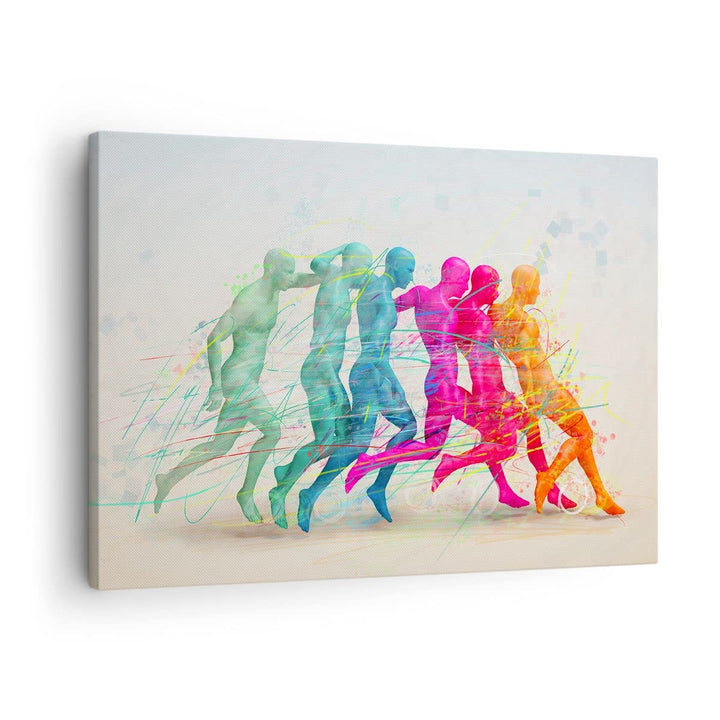 Bilder auf Leinwand Spieler Ziel tröpfeln Energie Leinwandbild 70x50cm Wandbilder Dekoration Wohnzim