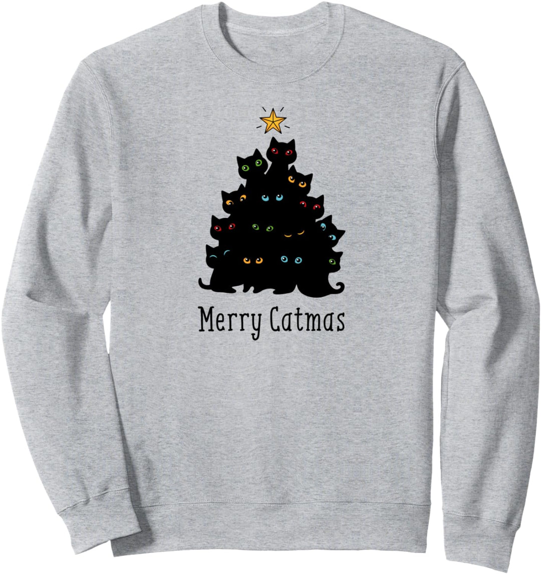 Merry Catmas, Katze Weihnachten Weihnachtsbaum Sweatshirt