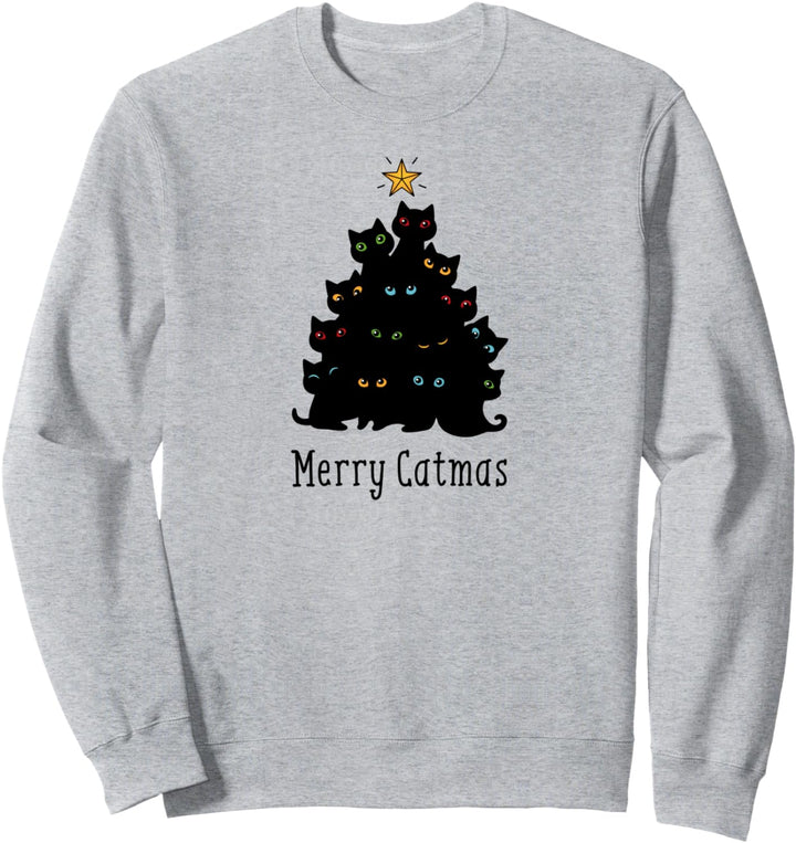 Merry Catmas, Katze Weihnachten Weihnachtsbaum Sweatshirt