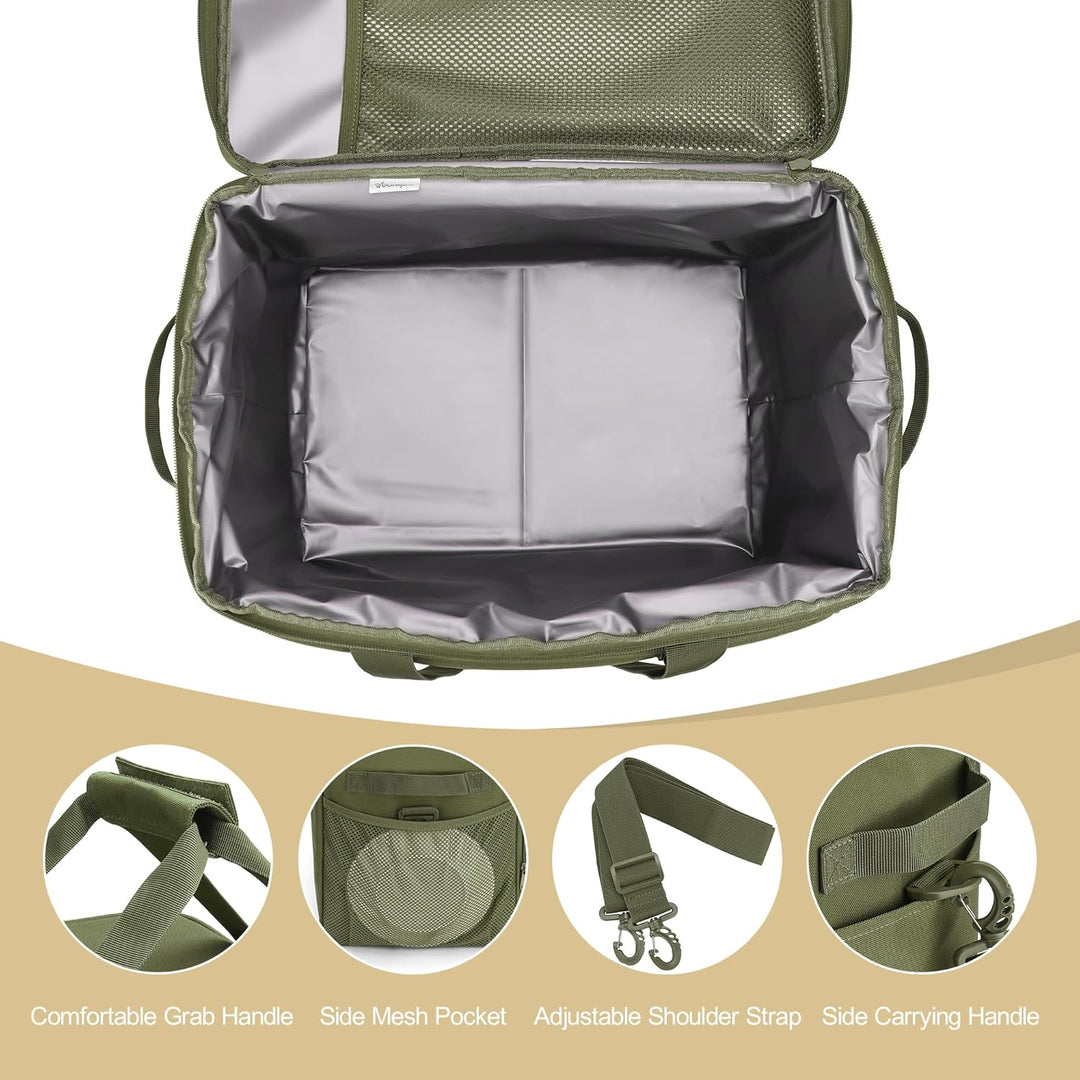 Kühltasche Faltbar, 30L Grosse Wasserdicht kühlbox Thermotasche, Isoliert Auslaufsicher Picknicktasc