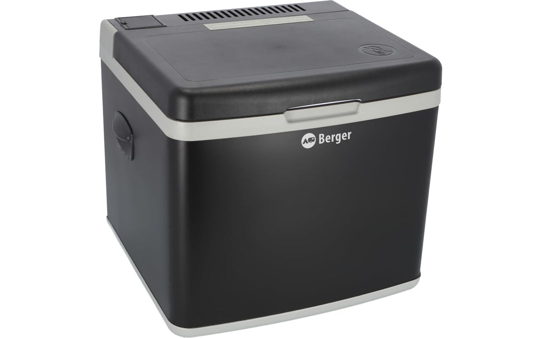 BERGER Kompressor Kühlbox 42 Liter mit 230V & 12V | Hybrid Kühlbox Auto elektrisch | Perfekt für Cam