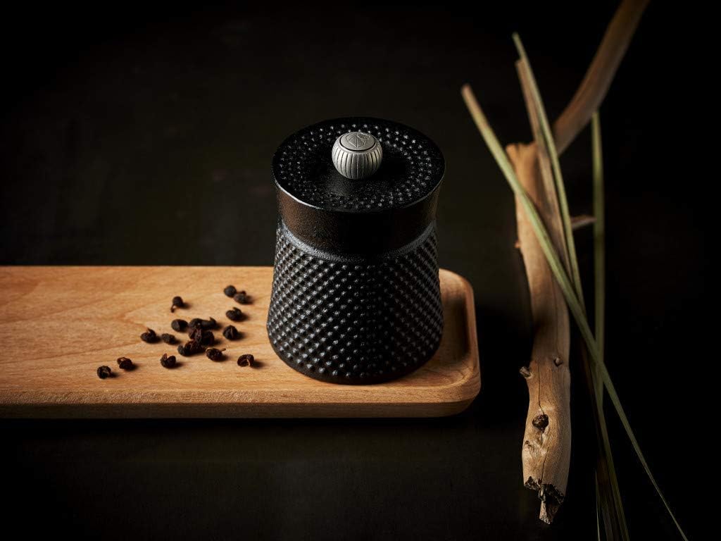 Peugeot Bali Fonte Manuelle Pfeffermühle, Klassische Mahlgradeinstellung, Höhe: 8 cm, Gusseisen, Sch