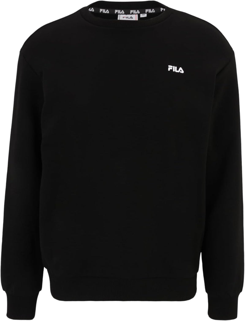 FILA Herren Brustem Crew Sweatshirt XXL Schwarz, XXL Schwarz