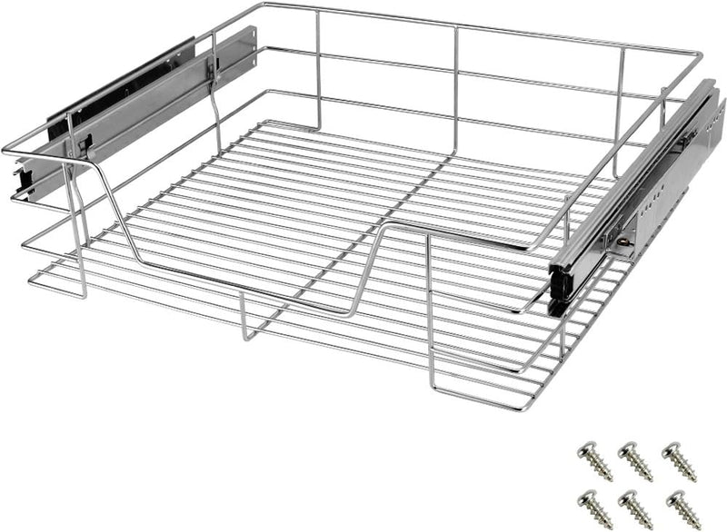 3x Casaria Teleskopschublade 60cm Schrankbreite Küchenschublade Korbauszug Schrankauszug Schlafzimme