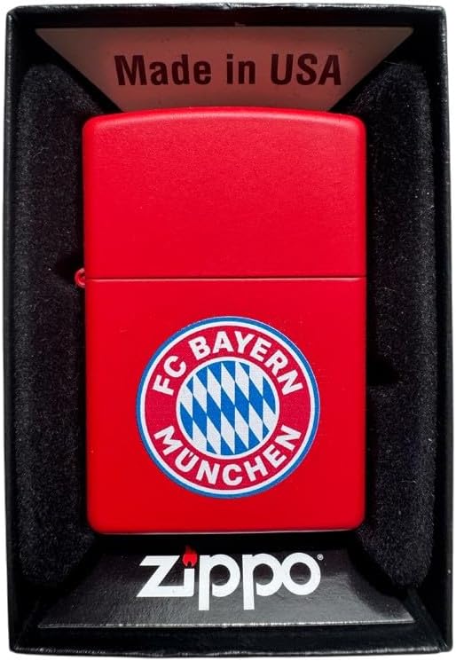 Zippo Feuerzeug FC Bayern München red matte
