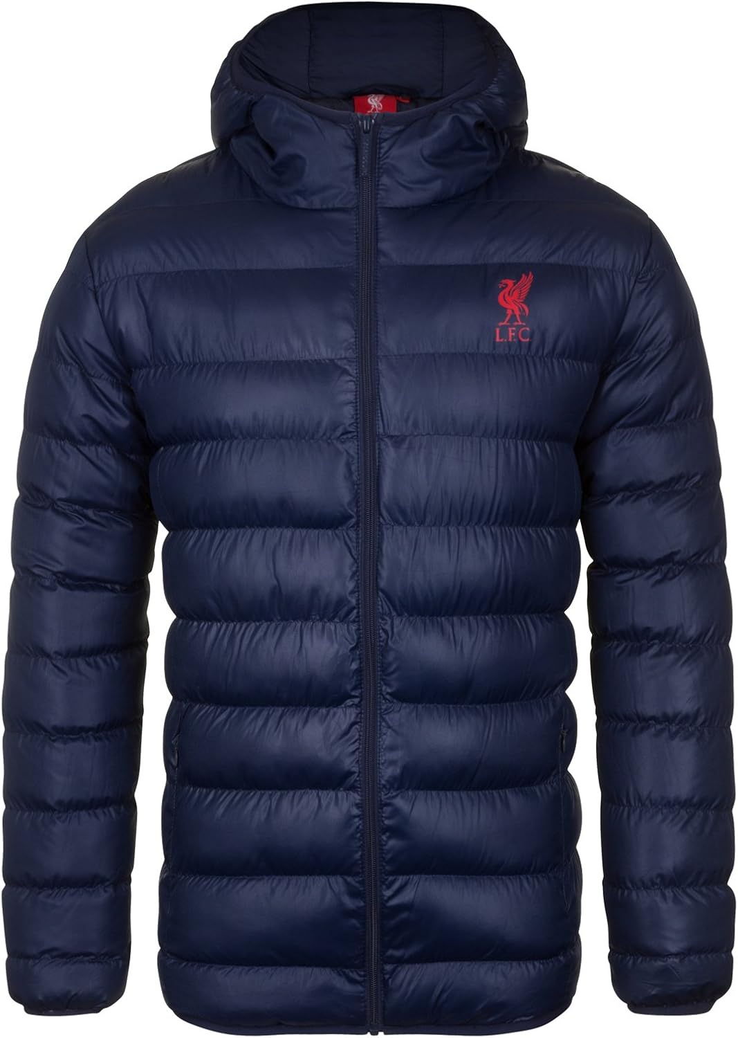 Liverpool FC - Herren Winter-Steppjacke mit Kapuze - Offizielles Merchandise - Geschenk für Fussball