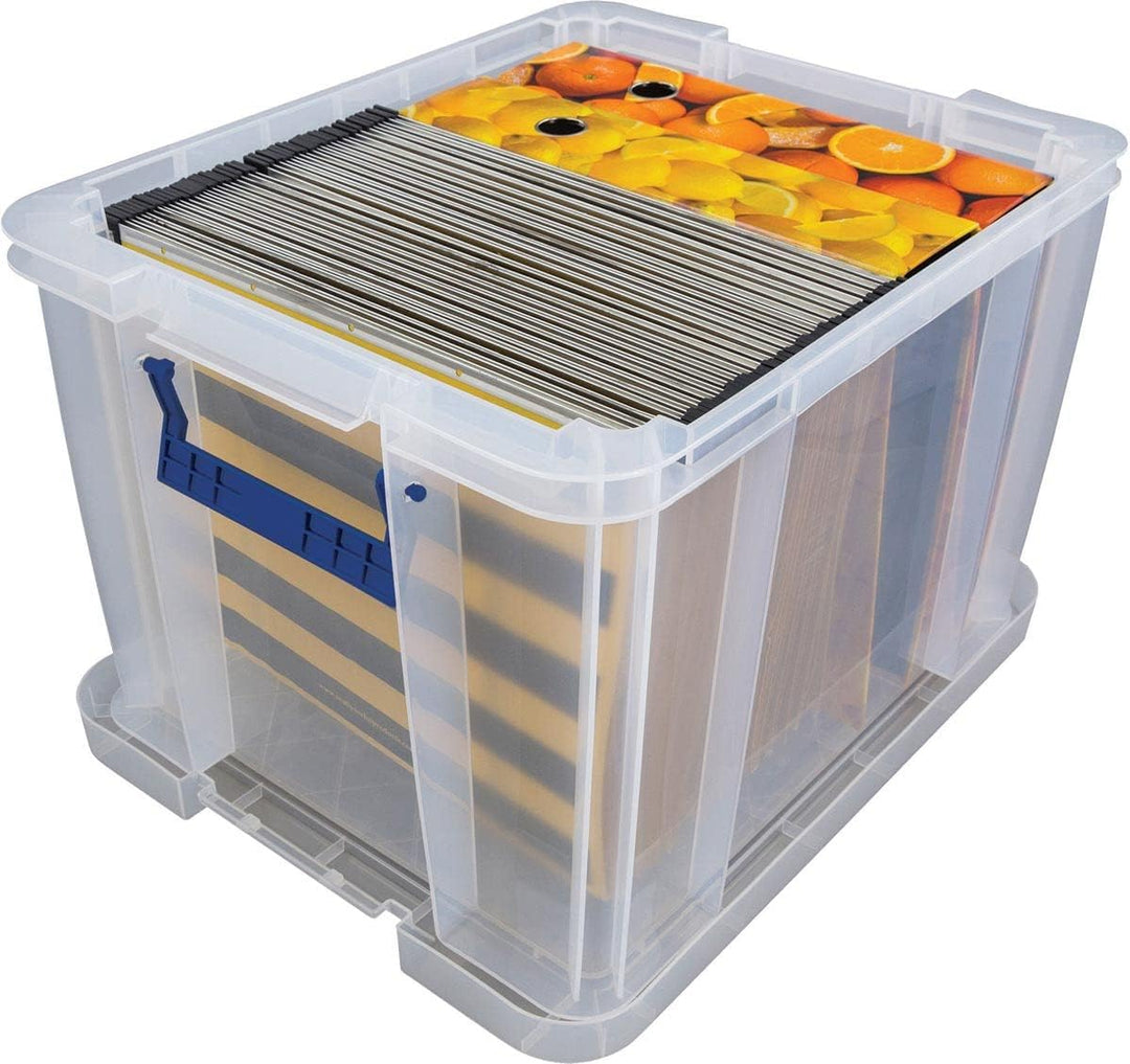Bankers Box ProStore Aufbewahrungsbox mit Deckel 36 Liter aus Plastik (Innenmasse 30 x 37 x 31cm), 4