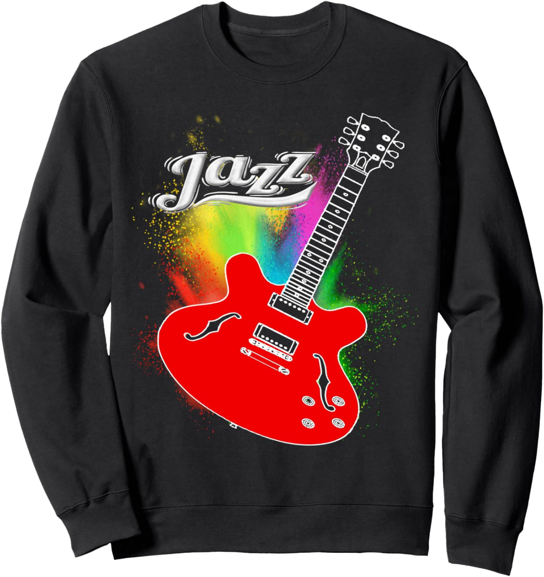 Jazz Gitarrenspieler Musiker Sweatshirt