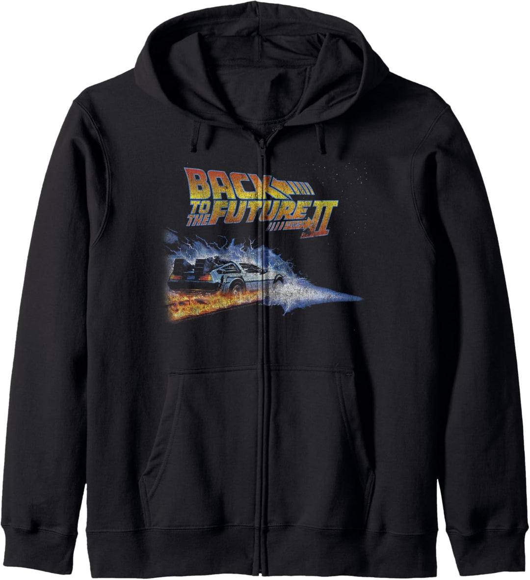 Back To the Future Two Flaming Tires Kapuzenjacke