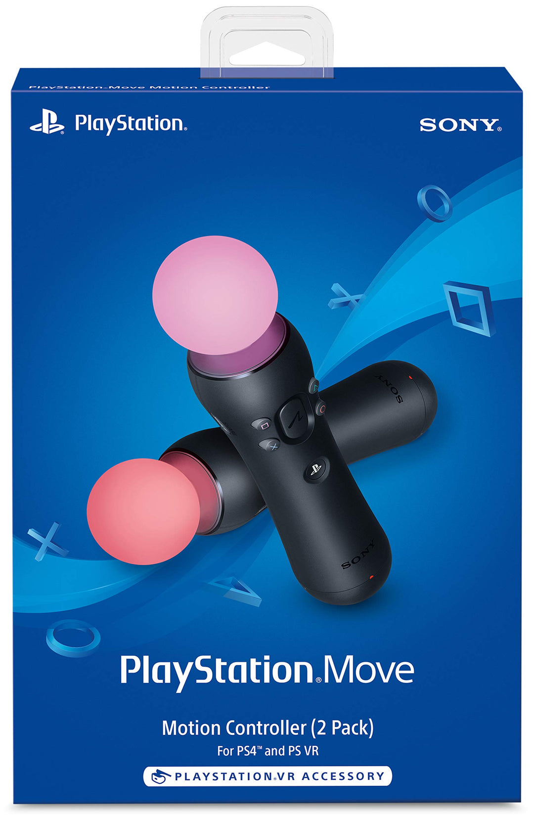 Playstation Sony Move Motion Controllers PS4 - Two Pack Standard, Standard