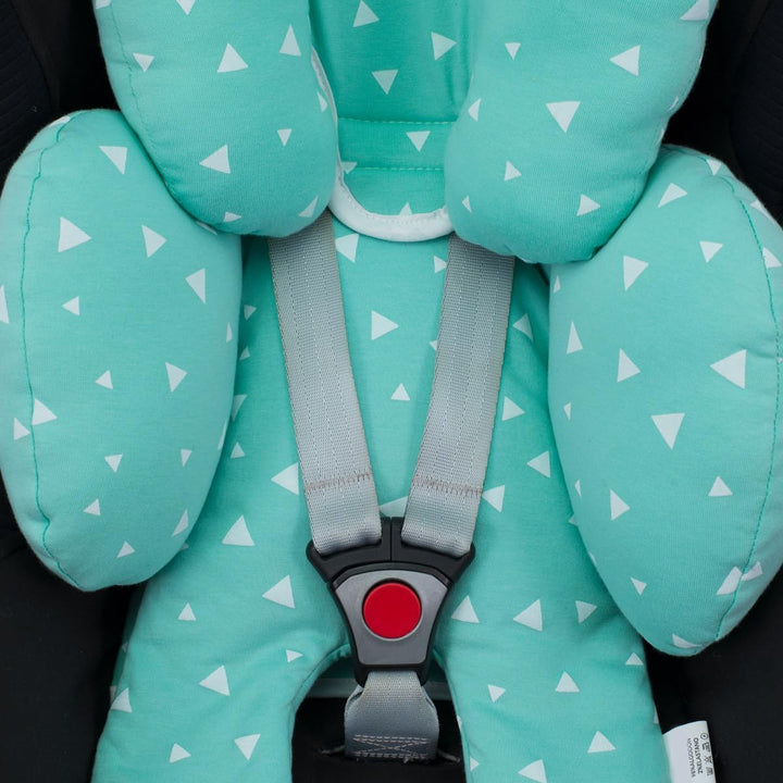 JYOKO Kids Sitzverkleinerer Antiallergikum Universal Baby 100% Baumwolle (Blue Sparkles, Enthält ein