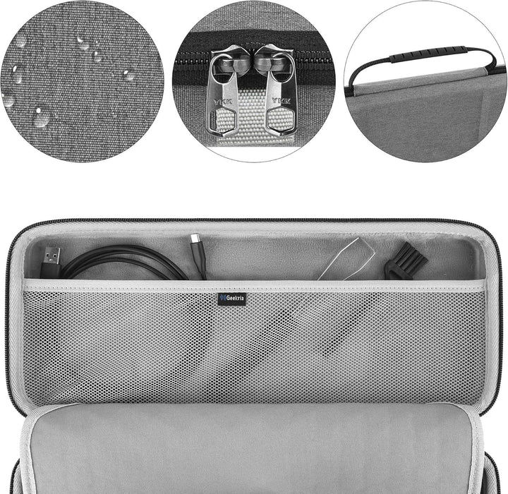 Geekria 65% kompakte Tastaturhülle, Hartschalen-Reisetasche für 68 Tasten, kompakte Tastatur, kompat