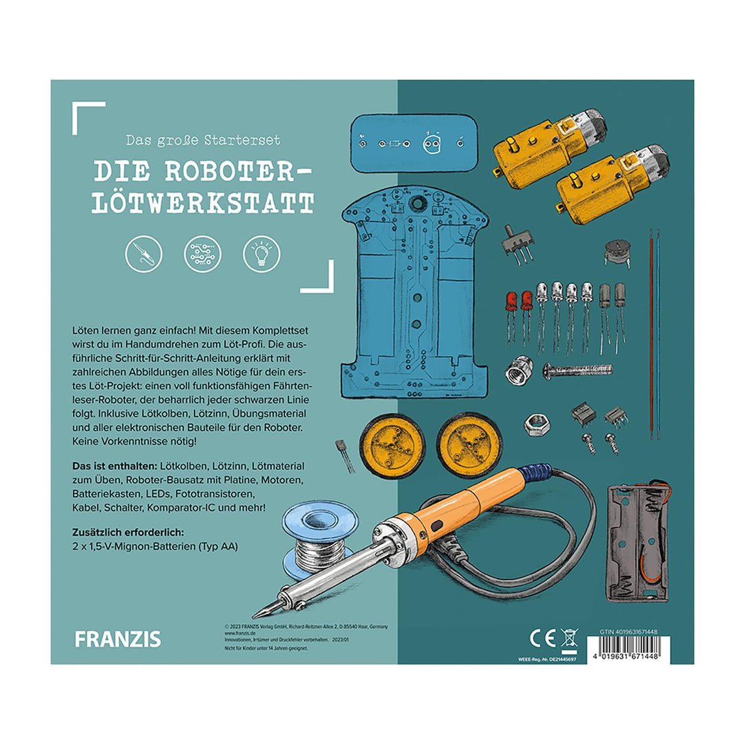 FRANZIS 67189 - Die Roboter-Lötwerkstatt