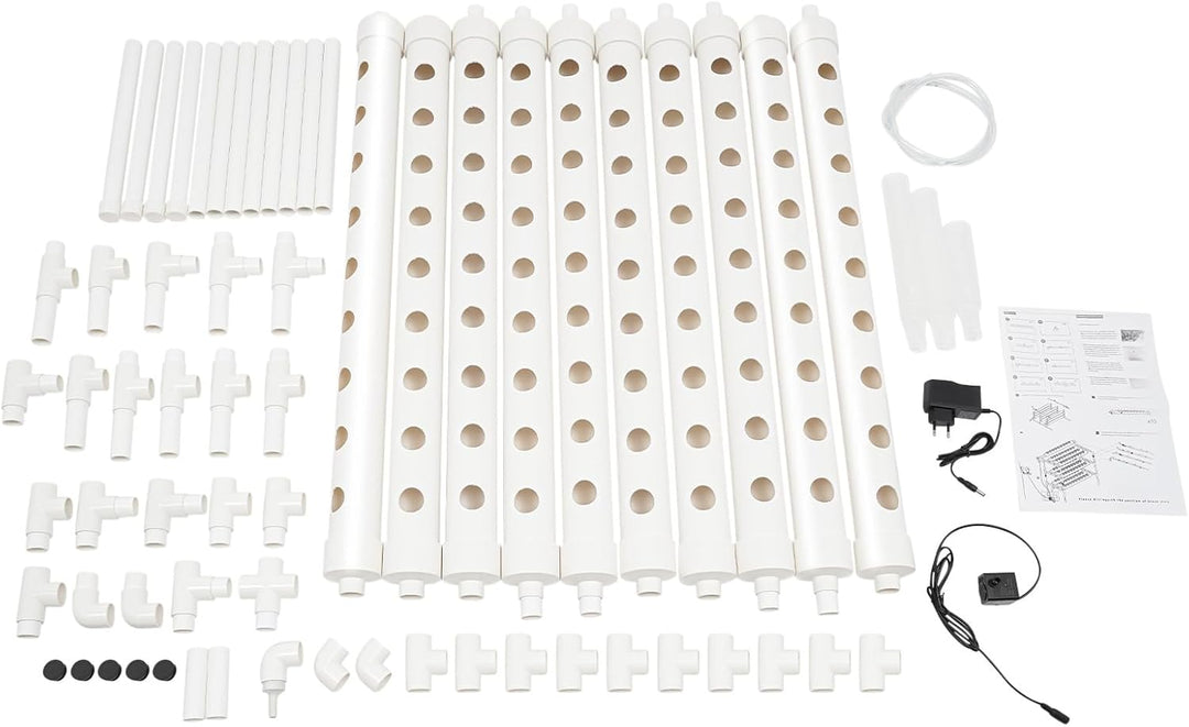 Futchoy Hydroponic Site Grow Kit 108/90 Plant Sites 3 Layer Plant Vegetable Garten Yard Terrasse, fü