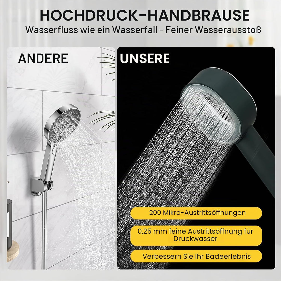 Filtersonic 3 In 1 Duschkopf Doodle Hochdruck Duschkopf Mit Filter, Duschkopf Filter Gegen Kalk Dusc