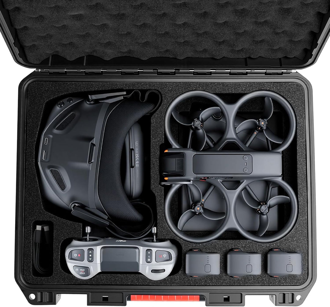 FPVtosky Hartschalenkoffer für DJI Avata 2 Drone/Fly Smart Combo für DJI Goggles N3(Nicht für Goggle