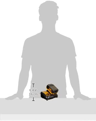 DEWALT DCB184 5,0 Ah 18 V XR Lithium-Ionen-Akku + DCB115 Ladegerät, Gelb Werkzeugakkus